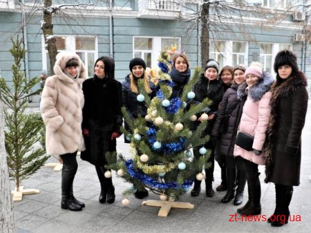 Житомиряни прикрасили ялинки на вулиці Михайлівській