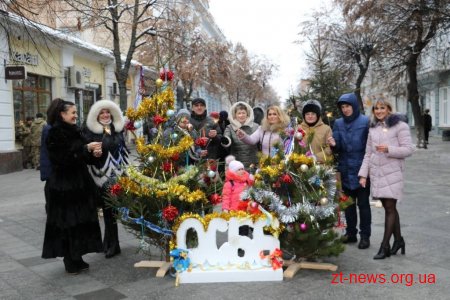 Житомиряни прикрасили ялинки на вулиці Михайлівській