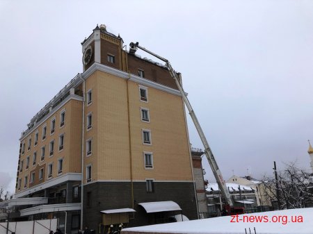 В одному з готелів Житомира пожежні гасили умовну пожежу