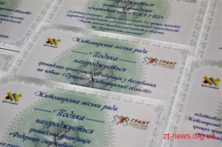 Переможці Гранту Житомирського міського голови прозвітували про свою роботу