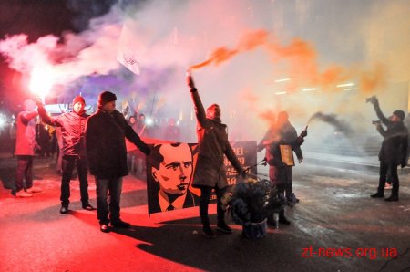 У Житомирі відбулася традиційна смолоскипна хода до дня народження Степана Бандери