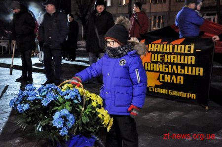 У Житомирі відбулася традиційна смолоскипна хода до дня народження Степана Бандери