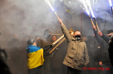 У Житомирі відбулася традиційна смолоскипна хода до дня народження Степана Бандери