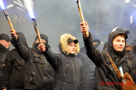 У Житомирі відбулася традиційна смолоскипна хода до дня народження Степана Бандери