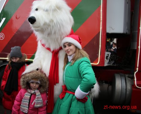До Житомира приїздила легендарна Різдвяна вантажівка Coca-Cola