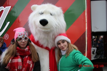 До Житомира приїздила легендарна Різдвяна вантажівка Coca-Cola
