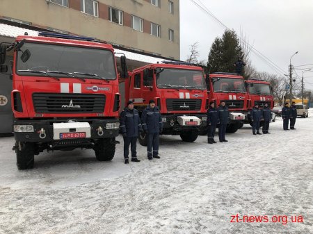 Автопарк рятувальників Житомирщини поповнився 4 новими автомобілями