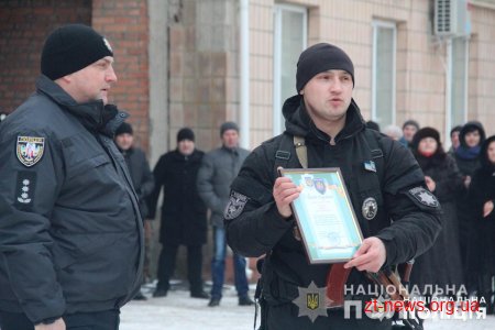 Із зони проведення ООС повернувся зведений загін поліцейських Житомирщини
