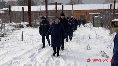 Рятувальники Житомирщини тренувалися евакуйовуватися у разі надзвичайної ситуації