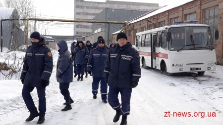 Рятувальники Житомирщини тренувалися евакуйовуватися у разі надзвичайної ситуації