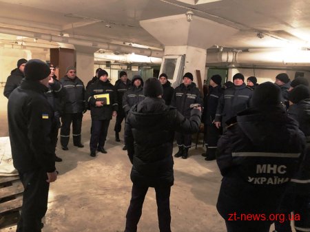 Рятувальники Житомирщини тренувалися евакуйовуватися у разі надзвичайної ситуації
