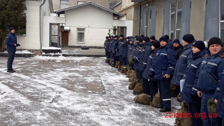 Рятувальники Житомирщини тренувалися евакуйовуватися у разі надзвичайної ситуації