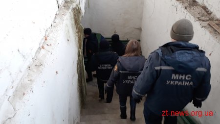 Рятувальники Житомирщини тренувалися евакуйовуватися у разі надзвичайної ситуації