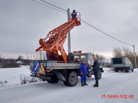В Тетерівській ОТГ відновлюють вуличне освітлення