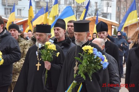Сотні житомирян долучилися до створення «живого» ланцюга єдності