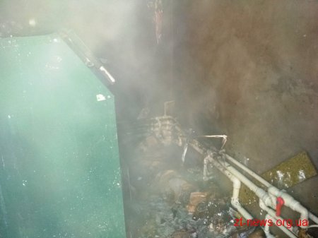 В Овручі горіла прибудована впритул до магазину котельня
