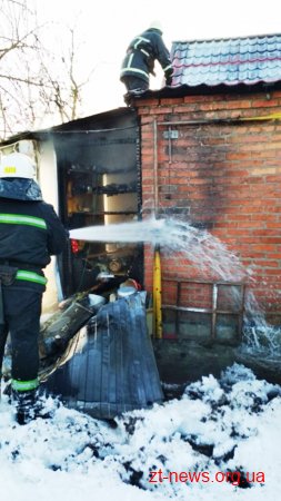 У Житомирі горів приватний будинок на двох господарів
