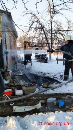 У Житомирі горів приватний будинок на двох господарів