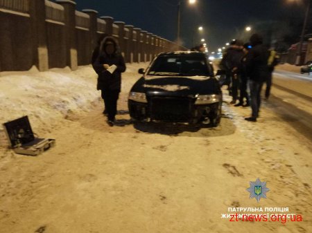 У Житомирі під час поверхневої перевірки автомобіля, патрульні виявили згортки з невідомими речовинами