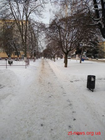 Перелік об’єктів, які отримали зауваження щодо прибирання в зимовий період