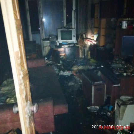 У Житомирі рятувальники ліквідували пожежу в п&#1765;ятиповерхівці
