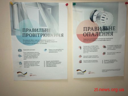 У бюджетних закладах проходить інформаційна кампанія, щодо переваг правильного опалення та провітрювання