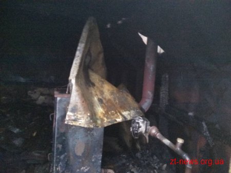 Поблизу Житомира горіла котельня автомагазину