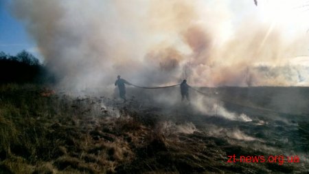 За добу по області ліквідовано 4 пожежі сухої трави на площі 4 га