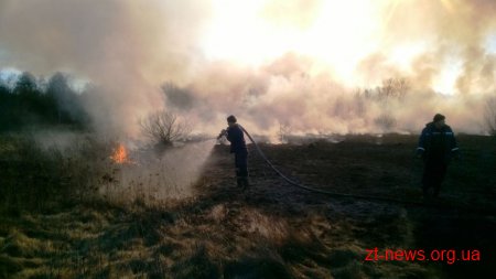 За добу по області ліквідовано 4 пожежі сухої трави на площі 4 га