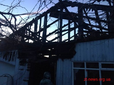 У Житомирі горів приватний будинок на вулиці Гоголівській