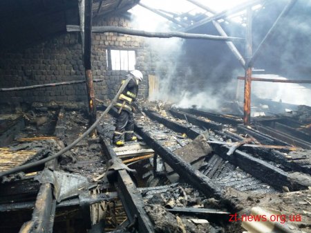 У Бердичеві горіла будівля меблевого цеху
