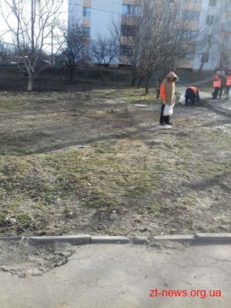 У Житомирі розпочали прибирання вулиць від сміття