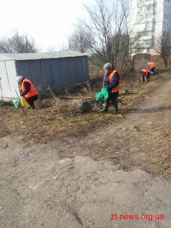 У Житомирі розпочали прибирання вулиць від сміття