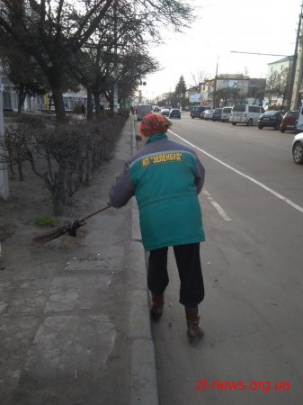 У Житомирі розпочали прибирання вулиць від сміття