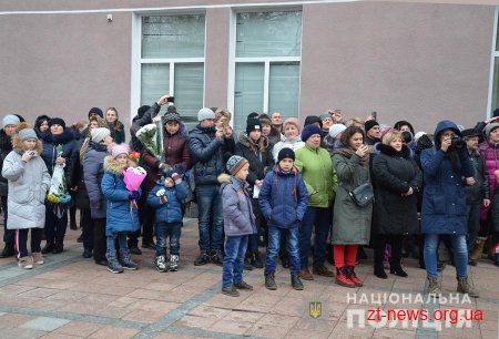 У Житомирі 160 поліцейських з різних областей України склали Присягу
