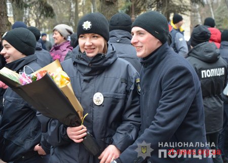 У Житомирі 160 поліцейських з різних областей України склали Присягу