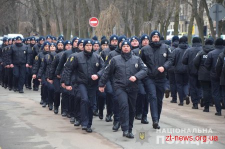У Житомирі 160 поліцейських з різних областей України склали Присягу