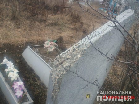 Двоє непрацюючих жителів с. Печанівки демонтували металеві огорожі на місцевому кладовищі