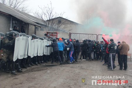 На Житомирщині поліцейські провели масштабні тактико-спеціальні навчання