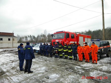 На Житомирщині поліцейські провели масштабні тактико-спеціальні навчання