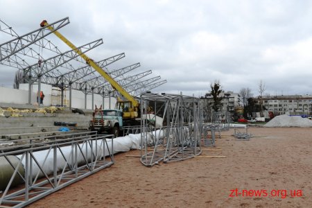 У Житомирі продовжується комплексна реконструкція стадіону «Спартак»