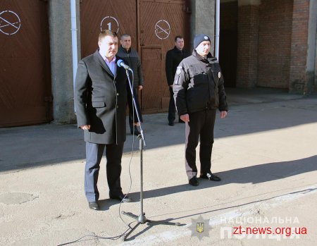 На Житомирщину повернувся загін поліцейських, які несли службу у зоні проведення ООС