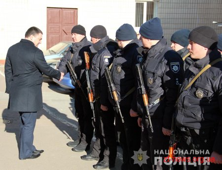 На Житомирщину повернувся загін поліцейських, які несли службу у зоні проведення ООС