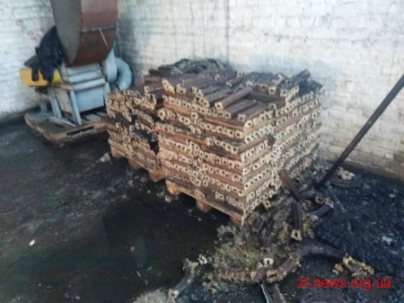 Неподалік Житомира рятувальники гасили пожежу на території приватного підприємства