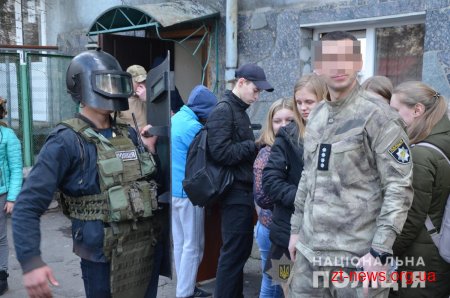 Юні вартові правопорядку познайомились з діяльністю поліцейських Корпусу оперативно-раптової дії Житомирщини