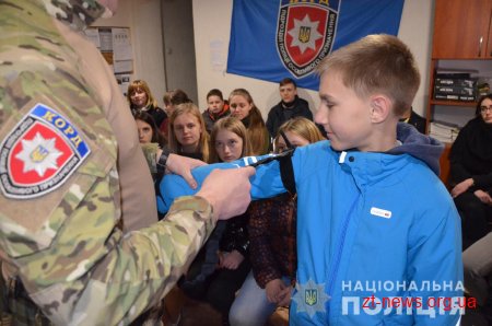 Юні вартові правопорядку познайомились з діяльністю поліцейських Корпусу оперативно-раптової дії Житомирщини