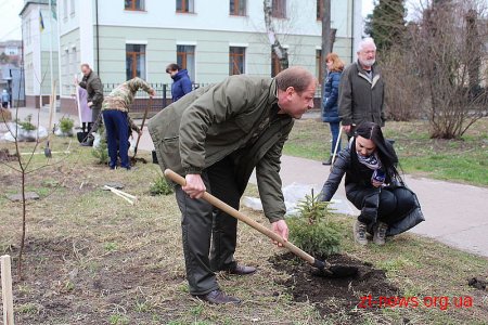 В День лісу в Житомирі посадили дерева