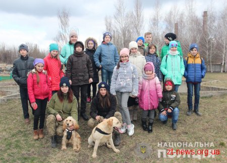 У Житомирі поліцейські кінологи дивували дітей яскравими виступами службових собак
