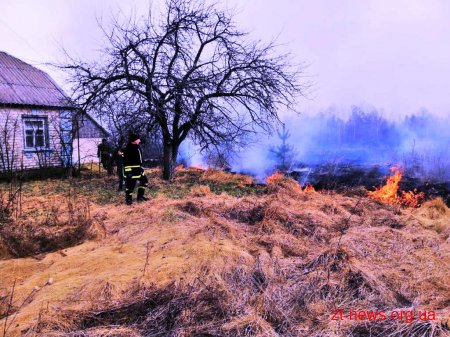 Рятувальники Житомирщини закликають не підпалювати суху траву та сміття