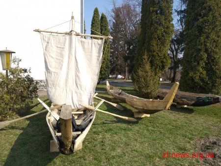 В Олевську висадили корабельний ліс